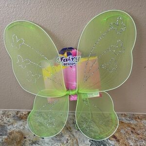 9x Fairy Wings with Glitter Accents